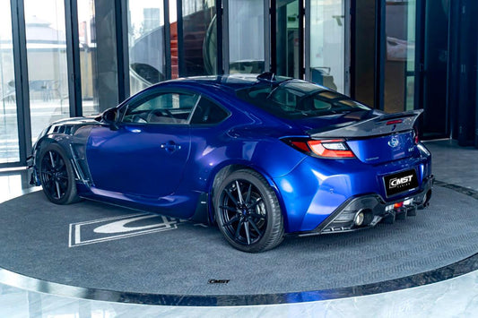 Subaru BRZ ZD8 & Toyota GR86 ZN8 2022 2023 2024 with Aftermarket Parts - V1 Style Rear Spoiler Carbon Fiber from CMST Tuning