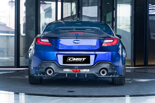 BRZ ZD8 & Toyota GR86 ZN8 2022 2023 2024 with Aftermarket Parts - V1 Style Rear Diffuser Carbon Fiber from CMST Tuning