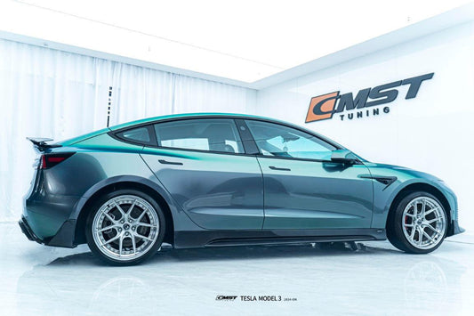 Tesla Model 3 Highland / Performance 2024-ON with Aftermarket Parts - Fender Trim&nbsp;Carbon Fiber&nbsp;from CMST Tuning