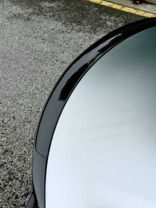 Tesla Model 3 Highland / Performance 2024-ON with Aftermarket Parts - V3 Style Rear Spoiler Carbon Fiber from CMST Tuning