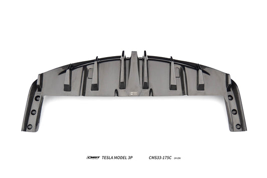Tesla Model 3 Performance 2024-ON with Aftermarket Parts - V1 Rear Diffuser Carbon Fiber / FRP from CMST Tuning