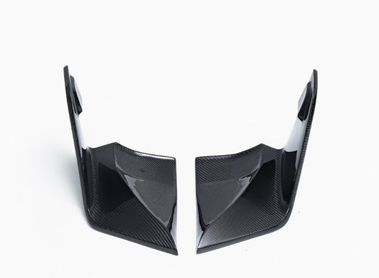 Tesla Model 3 Performance 2024-ON with Aftermarket Parts - V2 Rear Diffuser &  Canards Carbon Fiber / FRP from CMST Tuning