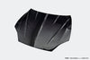 Tesla Model S 3rd Gen late 2021 2022 2023 2024 with Aftermarket Parts - V1 Hood Carbon Fiber / FRP from CMST Tuning 