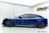 Tesla Model S 3rd Gen late 2021 2022 2023 2024 with Aftermarket Parts - Side Skirts Carbon Fiber / FRP from CMST Tuning