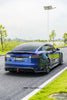 Tesla Model S 3rd Gen late 2021 2022 2023 2024 with Aftermarket Parts - Rear Spoiler Carbon Fiber / FRP from CMST Tuning