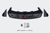 Tesla Model S 3rd Gen late 2021 2022 2023 2024 with Aftermarket Parts - Rear Diffuser & Canards Carbon Fiber / FRP from CMST Tuning