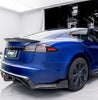 Tesla Model S 3rd Gen late 2021 2022 2023 2024 with Aftermarket Parts - Rear Spoiler Carbon Fiber / FRP from CMST Tuning