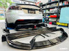 Tesla Model S 3rd Gen late 2021 2022 2023 2024 with Aftermarket Parts - Rear Diffuser & Canards Carbon Fiber / FRP from CMST Tuning