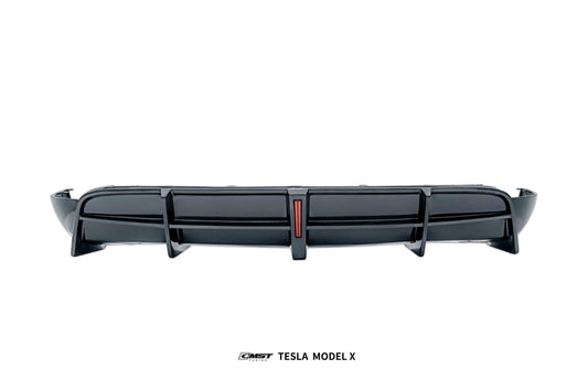 Tesla Model X 2022-ON with Aftermarket Parts - V2 Rear Diffuser  FRP / Carbon Fiber from CMST Tuning
