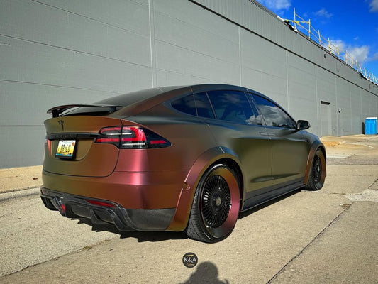 CMST Tuning Carbon Fiber Side Skirts for Tesla Model X 2022-ON