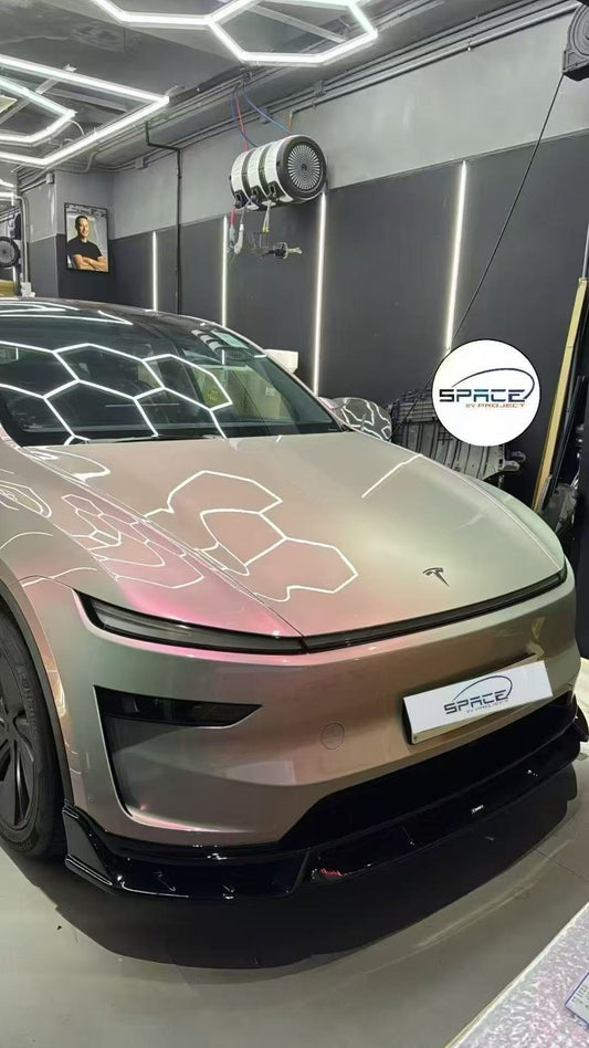 Tesla Model Y Juniper 2026-ON with Aftermarket Parts - Front Lip ABS from CMST Tuning