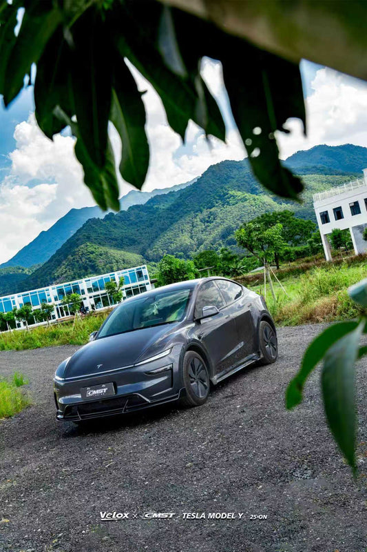 Tesla Model Y Juniper 2026-ON with Aftermarket Parts - V2 Front Lip ABS from CMST Tuning