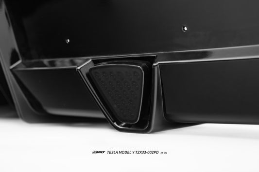 Tesla Model Y Juniper 2026-ON with Aftermarket Parts - V5 Rear Diffuser PP Polypropylene from CMST Tuning