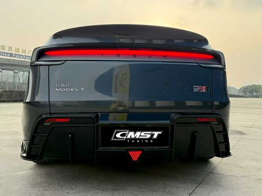 Tesla Model Y Juniper 2026-ON with Aftermarket Parts - V5 Rear Diffuser PP Polypropylene from CMST Tuning