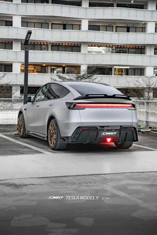 Tesla Model Y Juniper 2026-ON with Aftermarket Parts - V5 Rear Diffuser PP Polypropylene from CMST Tuning