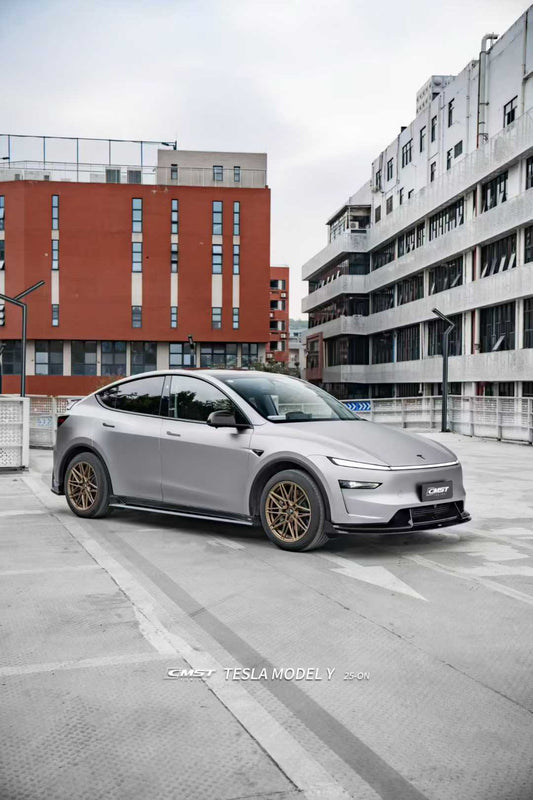 Tesla Model Y Juniper 2026-ON with Aftermarket Parts - V5 Side Skirts PP Polypropylene from CMST Tuning