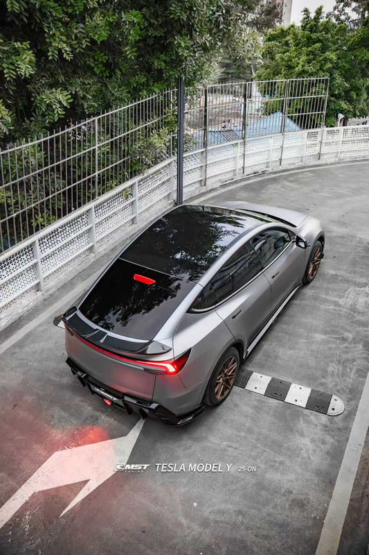 Tesla Model Y Juniper 2026-ON with Aftermarket Parts - V5 Side Skirts PP Polypropylene from CMST Tuning