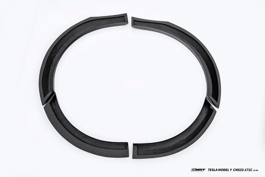 Tesla Model Y Juniper Base Performance 2026-ON with Aftermarket Parts - Widebody Fender Flares Wheel Arches Carbon Fiber / FRP from CMST Tuning