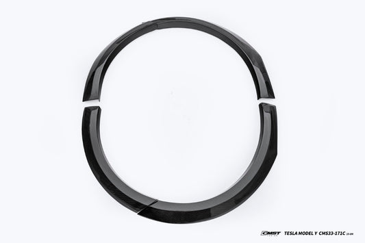 Tesla Model Y Juniper Base Performance 2026-ON with Aftermarket Parts - Widebody Fender Flares Wheel Arches Carbon Fiber / FRP from CMST Tuning