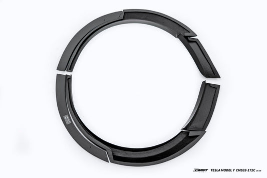 Tesla Model Y Juniper Base Performance 2026-ON with Aftermarket Parts - Widebody Fender Flares Wheel Arches Carbon Fiber / FRP from CMST Tuning