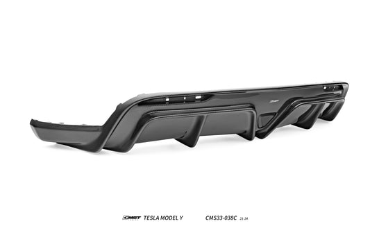 Tesla Model Y Performance AWD Long Range RWD Standard 2020 2021 2022 2023 2024 with Aftermarket Parts - V2 Rear Diffuser Carbon Fiber / FRP from CMST Tuning