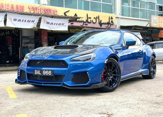 Toyota GT86 86 TRD GT SE Base ZN6 2017 2018 2019 2020 & Scion FR-S FRS ZN6 2013 2014 2015 2016 & Subaru BRZ TS Limited Premium ZN6 2013 2014 2015 2016 2017 2018 2019 2020 (compatible with CMST CITOXE widebody kit) with Aftermarket Parts - CITOXE Side Skirts Carbon Fiber / FRP from CMST Tuning