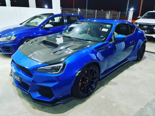 Toyota GT86 86 TRD GT SE Base ZN6 2017 2018 2019 2020 & Scion FR-S FRS ZN6 2013 2014 2015 2016 & Subaru BRZ TS Limited Premium ZN6 2013 2014 2015 2016 2017 2018 2019 2020 (compatible with CMST CITOXE widebody kit) with Aftermarket Parts - CITOXE Front Fenders Carbon Fiber / FRP from CMST Tuning