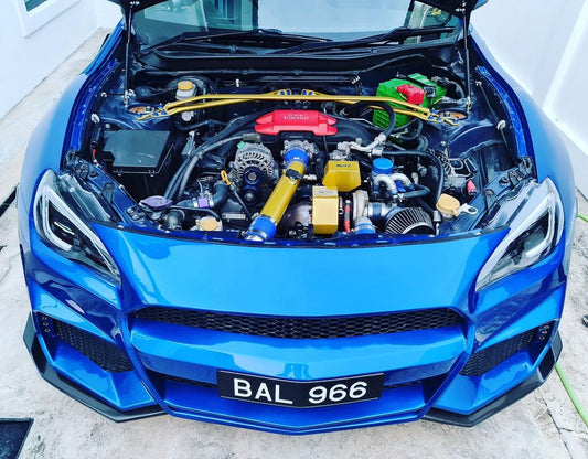 Toyota GT86 86 TRD GT SE Base ZN6 2017 2018 2019 2020 & Scion FR-S FRS ZN6 2013 2014 2015 2016 & Subaru BRZ TS Limited Premium ZN6 2013 2014 2015 2016 2017 2018 2019 2020 (compatible with CMST CITOXE widebody kit) with Aftermarket Parts - CITOXE Front Bumper & Lip Carbon Fiber / FRP from CMST Tuning