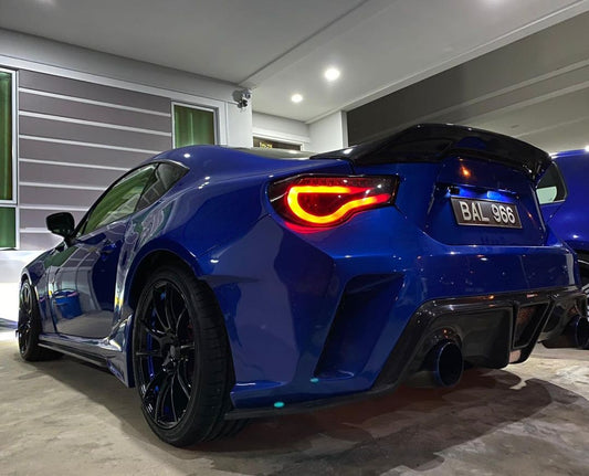 Toyota GT86 86 TRD GT SE Base ZN6 2017 2018 2019 2020 & Scion FR-S FRS ZN6 2013 2014 2015 2016 & Subaru BRZ TS Limited Premium ZN6 2013 2014 2015 2016 2017 2018 2019 2020 (compatible with CMST CITOXE widebody kit) with Aftermarket Parts - CITOXE Rear Quarter Panels Carbon Fiber / FRP from CMST Tuning