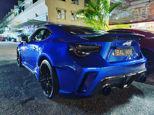 Toyota GT86 86 TRD GT SE Base ZN6 2017 2018 2019 2020 & Scion FR-S FRS ZN6 2013 2014 2015 2016 & Subaru BRZ TS Limited Premium ZN6 2013 2014 2015 2016 2017 2018 2019 2020 (compatible with CMST CITOXE widebody kit) with Aftermarket Parts - CITOXE Rear Bumper & Diffuser Carbon Fiber / FRP from CMST Tuning