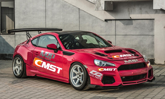 Toyota GT86 86 TRD GT SE Base ZN6 2017 2018 2019 2020 & Scion FR-S FRS ZN6 2013 2014 2015 2016 & Subaru BRZ TS Limited Premium ZN6 2013 2014 2015 2016 2017 2018 2019 2020 (compatible with CMST CITOXE widebody kit) with Aftermarket Parts - CITOXE Side Skirts Carbon Fiber / FRP from CMST Tuning
