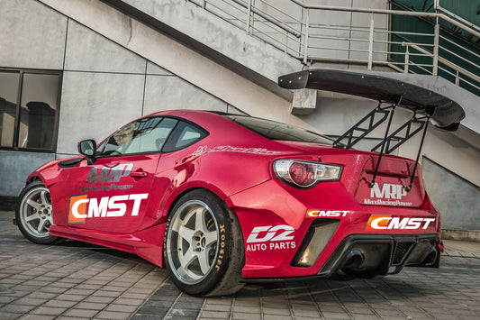 Toyota GT86 86 TRD GT SE Base ZN6 2017 2018 2019 2020 & Scion FR-S FRS ZN6 2013 2014 2015 2016 & Subaru BRZ TS Limited Premium ZN6 2013 2014 2015 2016 2017 2018 2019 2020 (compatible with CMST CITOXE widebody kit) with Aftermarket Parts - CITOXE Rear Quarter Panels Carbon Fiber / FRP from CMST Tuning
