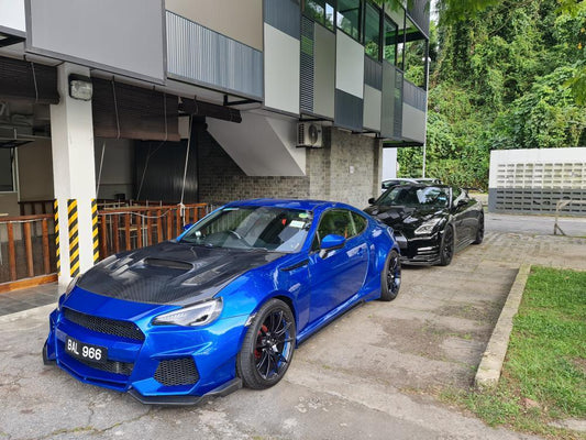 Toyota GT86 86 TRD GT SE Base ZN6 2017 2018 2019 2020 & Scion FR-S FRS ZN6 2013 2014 2015 2016 & Subaru BRZ TS Limited Premium ZN6 2013 2014 2015 2016 2017 2018 2019 2020 (compatible with CMST CITOXE widebody kit) with Aftermarket Parts - CITOXE Front Fenders Carbon Fiber / FRP from CMST Tuning