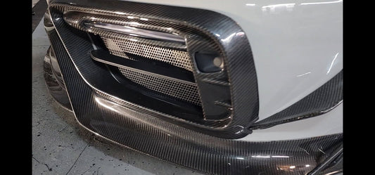 Porsche 992 992.1 Carerra Base/S/T/4/4S/Targa 4/Targa 4S/GTS (Sport Design Aerokit Package only) 2020 2021 2022 2023 2024 with Aftermarket Parts - Upper Valences Carbon Fiber/FRP from CMST Tuning