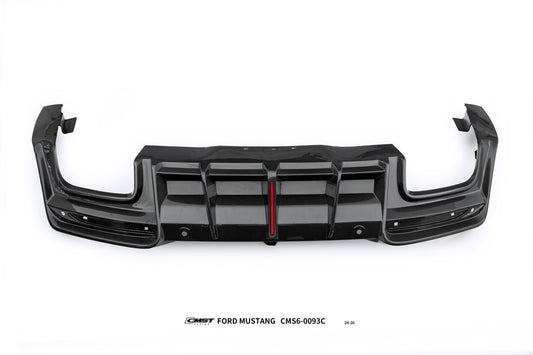 Ford Mustang S650 2.3 Ecoboost 5.0 GT Dark Horse 2024-ON with Aftermarket Parts - V1 Rear Diffuser Carbon Fiber / FRP from CMST Tuning