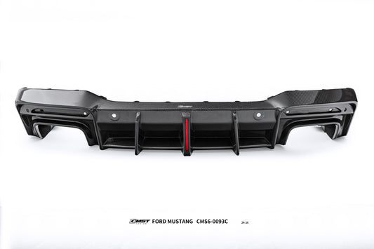 Ford Mustang S650 2.3 Ecoboost 5.0 GT Dark Horse 2024-ON with Aftermarket Parts - V1 Rear Diffuser Carbon Fiber / FRP from CMST Tuning