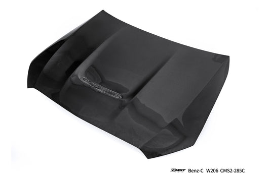 Mercedes Benz C-Class C63S C63 C43 AMG C300 W206 S206 2021-ON with Aftermarket Parts - V1 Hood Carbon Fiber / FRP from CMST Tuning