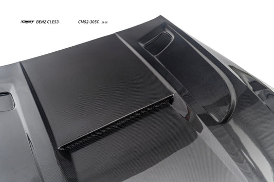 Mercedes Benz CLE-Class AMG CLE 53 / 450 / 300 C236 A236 2024-ON with Aftermarket Parts - V3 Hood Carbon Fiber / FRP from CMST Tuning