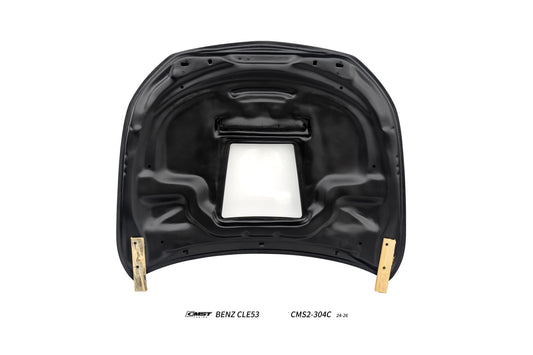 Mercedes Benz CLE-Class AMG CLE 53 / 450 / 300 C236 A236 2024-ON with Aftermarket Parts - Tempered Glass Clearview V2 Hood Carbon Fiber / FRP from CMST Tuning