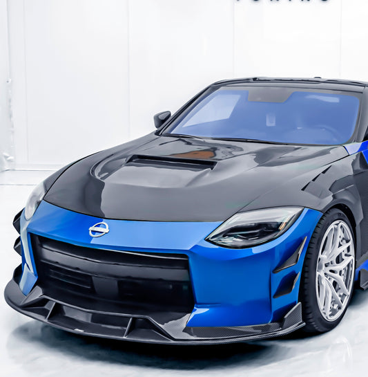Nissan Z 400Z Nismo Proto Performance Sport RZ34 2023 2024 with Aftermarket Parts - V1 Hood Carbon Fiber / FRP from CMST Tuning