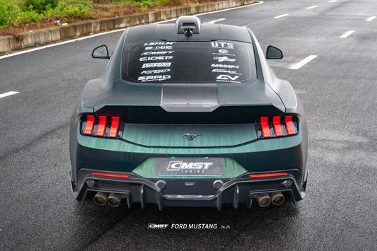 Ford Mustang S650 2.3 Ecoboost 5.0 GT Dark Horse 2024-ON with Aftermarket Parts - V2 Rear Diffuser Carbon Fiber / FRP from CMST Tuning