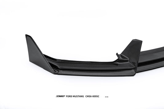 Ford Mustang S650 GT 2024-ON with Aftermarket Parts - V2 Front Lip Carbon Fiber / FRP from CMST Tuning
