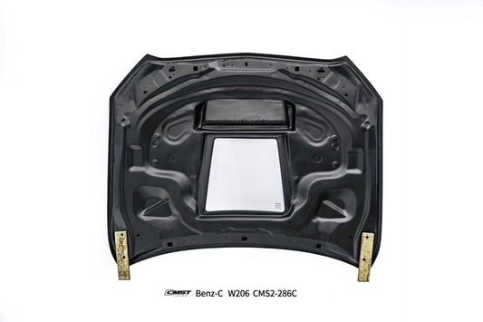 Mercedes Benz C-Class C63S C63 C43 AMG C300 W206 S206 2021-ON with Aftermarket Parts - V2 Hood Carbon Fiber / FRP from CMST Tuning