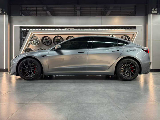 Tesla Model 3 / Highland / Performance 2017 2018 2019 2020 2021 2022 2023 2024 with Aftermarket Parts - V2 Style Mirror Caps Carbon Fiber from CMST Tuning