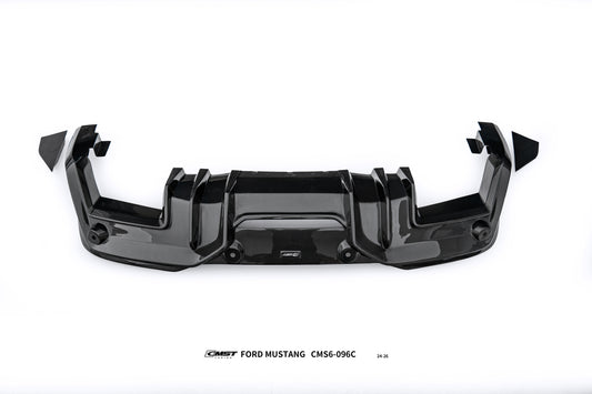 Ford Mustang S650 2.3 Ecoboost 5.0 GT Dark Horse 2024-ON with Aftermarket Parts - V2 Rear Diffuser Carbon Fiber / FRP from CMST Tuning