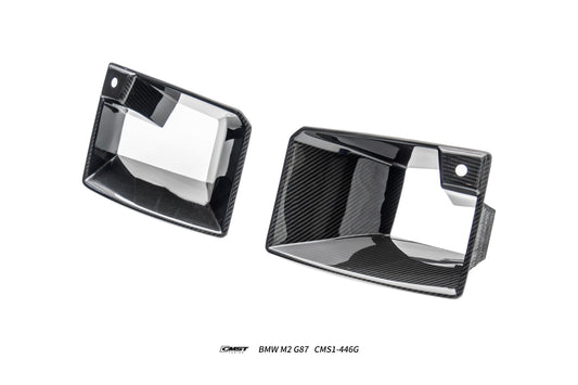 BMW M2CS M2 G87 2023-ON with Aftermarket Parts - Front Side Intake Vent Replacement Trim Dry Pre-preg Carbon Fiber / FRP from CMST Tuning