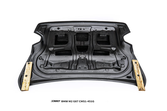 BMW M2CS M2 G87 2023-ON & 2 Series M240i 230i G42 2022-ON with Aftermarket Parts - OEM V1 Style Rear Trunk Dry Pre-preg Carbon Fiber / FRP from CMST Tuning