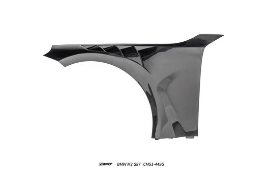 BMW M2CS M2 G87 2023-ON with Aftermarket Parts - V2 Style Front Fenders Dry Pre-preg Carbon Fiber / FRP from CMST Tuning