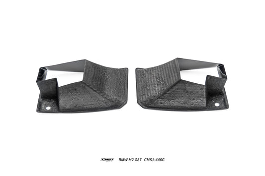 BMW M2CS M2 G87 2023-ON with Aftermarket Parts - Front Side Intake Vent Replacement Trim Dry Pre-preg Carbon Fiber / FRP from CMST Tuning
