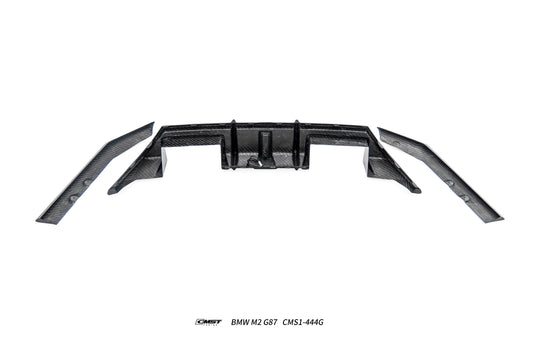 BMW M2CS M2 G87 2023-ON with Aftermarket Parts - V2 Style Rear Diffuser Dry Pre-preg Carbon Fiber / FRP from CMST Tuning